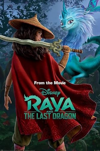Grindstore Laminiertes Maxi-Poster Raya und der letzte Drachenkrieger in der Wildnis von Grindstore