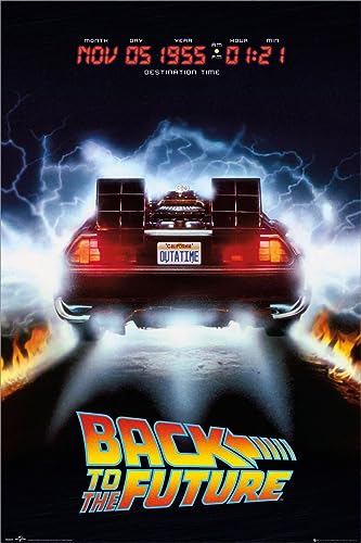 Grindstore Laminiertes Maxi-Poster Zurück in die Zukunft Delorean Grindstore Laminiertes Maxi-Poster Zurück in die Zukunft Delorean von Grindstore