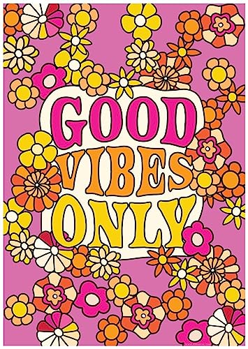 Grindstore Laminiertes "Good Vibes Only"-Mini-Poster von Grindstore