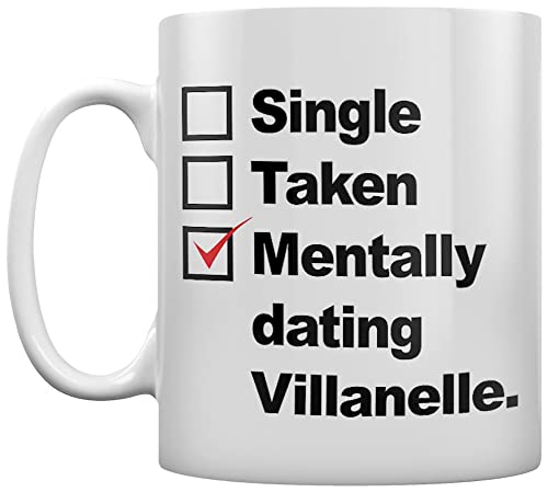 Grindstore Mentally Dating Villanelle Becher Weiß von Grindstore