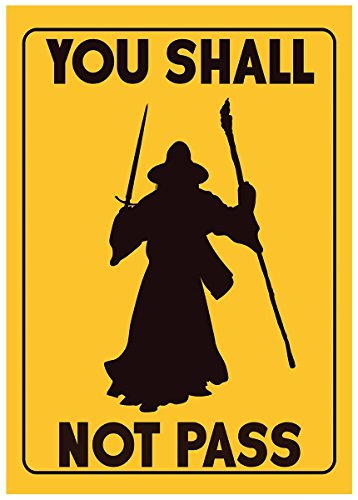 Grindstore Mini Poster You Shall Not Pass 32 x 44 cm von Grindstore