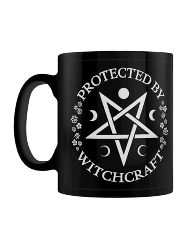 Grindstore Schwarze Tasse mit Aufschrift "Protected by Witchcraft" Grindstore Schwarze Tasse mit Aufschrift "Protected by Witchcraft" von Grindstore