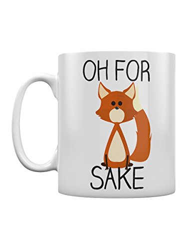 Grindstore Kaffeebecher Oh For Fox Sake weiß von Grindstore