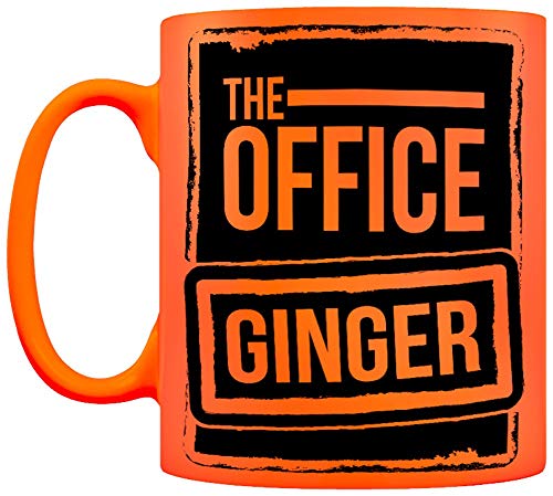 Grindstore The Office Ginger Neon Tasse für Tee oder Kaffee, Orange von Grindstore