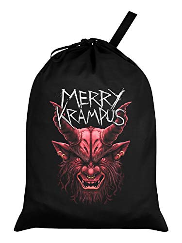 Grindstore Weihnachtssack Merry Krampus schwarz von Grindstore