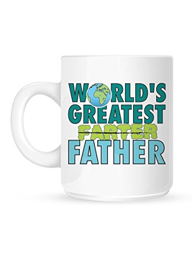 Kaffeebecher World's Greatest Farter weiß von Grindstore