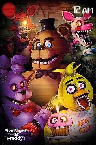 Laminiertes Maxi-Poster Five Nights At Freddy's Group von Grindstore