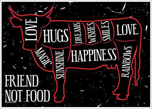 Mini Poster Friend Not Food Vegan Vegetarier 44 x 32 cm Mini Poster Friend Not Food Vegan Vegetarier 44 x 32 cm von Grindstore