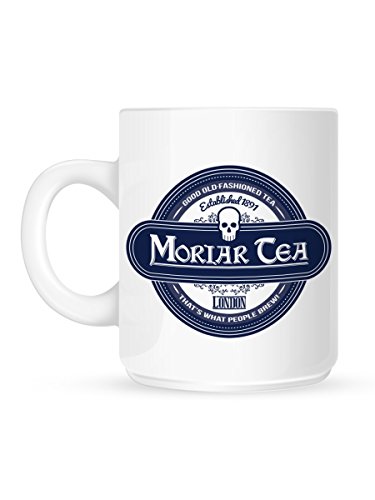 Moriar-Tea Tasse Keramik weiß von Grindstore
