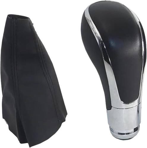 Griozzyi Auto-Schaltknauf Für Vauxhall für Opel für Astra J 2009-2018 Auto-Schalthebel-Schaltknauf Getriebe-Schaltknauf-Boot(Schwarz) von Griozzyi