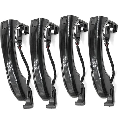 Griozzyi Türgriffabdeckung Auto Auto Außentürgriff Q7 2007-2015 für Smart Sensor Außentürgriff 4L0837205A 4L0837205B(4 PCS Black Old) von Griozzyi