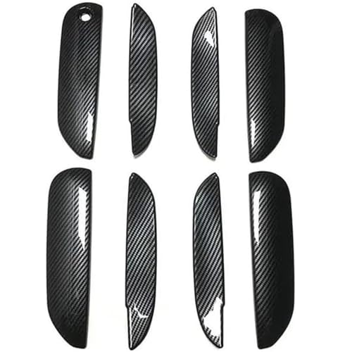 Griozzyi Türgriffabdeckung Auto Auto-Außentürgriff links für Jazz MK3 2008–2013, Kohlefaser für Chrom-Autotürgriff, Cup Bowl(Carbon Handle-bowl) von Griozzyi