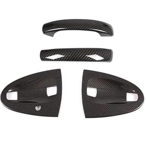 Griozzyi Türgriffabdeckung Auto Linker Außentürgriff für Smart 451 Two 2009–2015, ABS-Kohlefaser, Außentürgriffabdeckung(4pcs Carbon Fiber) von Griozzyi