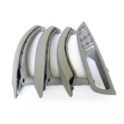 Türgriffabdeckung Für BMW X5 X6 E70 E71 E72 2007-2013 Innentür-Armlehne rechts, Leder-Zuggriff, komplettes Set(RHD Gray 7pcs) von Griozzyi