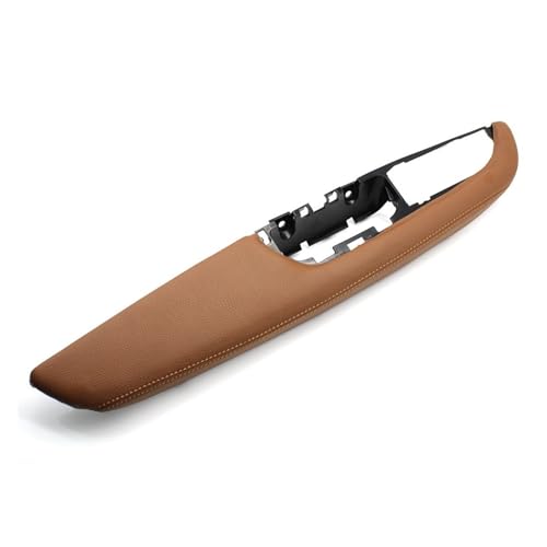 Türgriffabdeckung Für BMW X5 X6 E70 E71 E72 Innen Tür Griff Armlehne Leder Äußere Rahmen Halterung(Sattel Brown) von Griozzyi