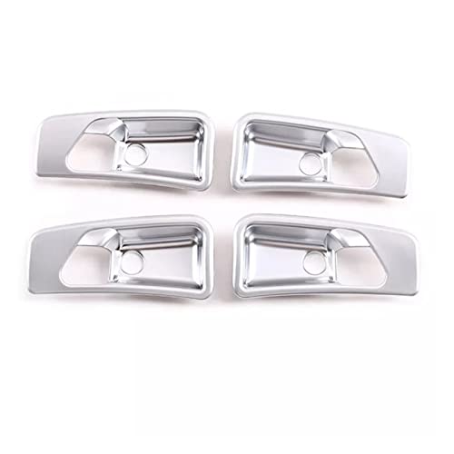 Türgriffabdeckung Für Mercedes Für Benz G Klasse W463 G63 G500 2007-2010 Carbon Auto Innen Tür Griff Schüssel Dekoration Abdeckung Aufkleber(Silber) von Griozzyi