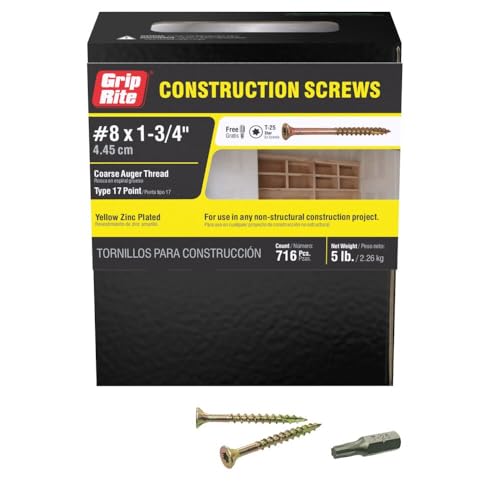 Griff-Rite Guard 134 gcs5 T25-Drive-Schrauben-Typ mit Spitze, 5-pound 8 von 1–3/4 von Grip-Rite