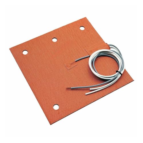 Grivon Heizkissen aus Silikon 235 x 235 mm, 24 V, 250 W, Silikonheizung, 3-Punkt-Heizbett for 3D-Drucker(24V 250W) von Grivon