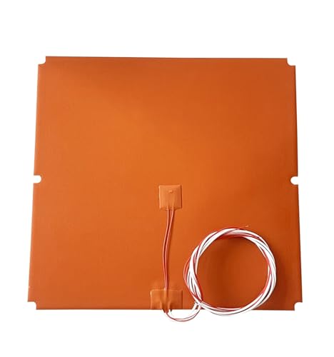 Grivon Heizkissen aus Silikon 330 x 330 mm, 350 W, Silikon-Heizmatte for 3D-Drucker, Heizbett/-Matte, mit Klebstoff, NTC 100 k(240v 350w 110c) von Grivon
