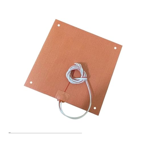 Grivon Heizkissen aus Silikon Silikon-Heizkissen 400 x 400 mm for 3D-Druckerbett mit Schraubenlöchern, Selbstklebende Rückseite(220v 1000w 190c) von Grivon