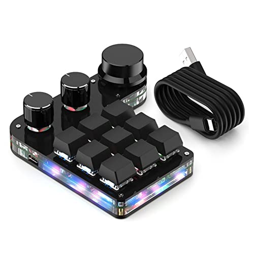 Griwiuiowe Makro, RGB, 3 Tasten, USB, personalisierbar, Mini Mechanik, Makro-Programmierung für PS AI PR Griwiuiowe Makro, RGB, 3 Tasten, USB, personalisierbar, Mini Mechanik, Makro-Programmierung für PS AI PR von Griwiuiowe