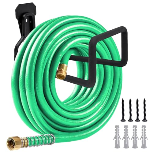 Griwuut 2 Stück Schlauchhalter, Robuster Wasserschlauchhaken für den Außenbereich, Gartenschlauch Aufhänger Für Wasserschlauch,Verlängerungskabel,Vakuumschlauch von Griwuut
