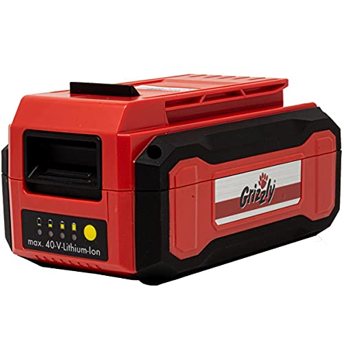 Grizzly Tools 40 Volt (2,5 Ah) Lithium Ionen Akku, passend Akku Kettensäge AKS 4035 von Grizzly Tools