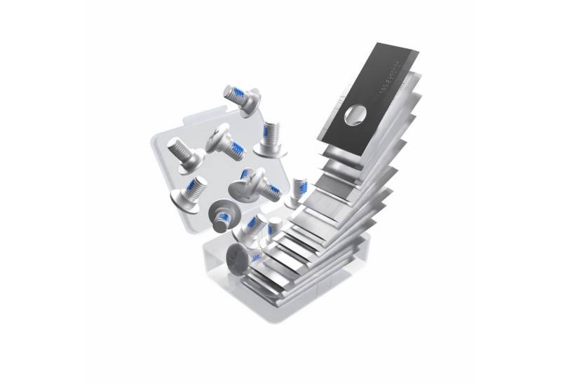 Grizzly Tools Mährobotermesser Ersatzmesser-Set für Parkside Akku Mähroboter PAMR 500 A1 (12-St., Set), Für Parkside Mähroboter von Grizzly Tools