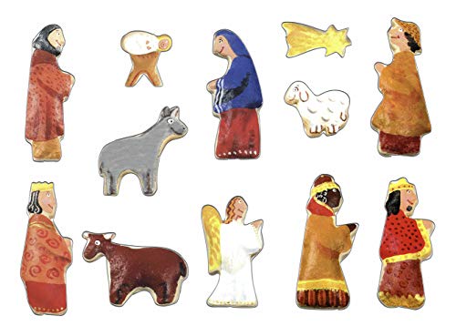 Ausstechformen Krippenfiguren Set 12 Stück Krippenzubehör für Weihnachten - Plätzchenausstecher für Weihnachtsdeko von Grizzly