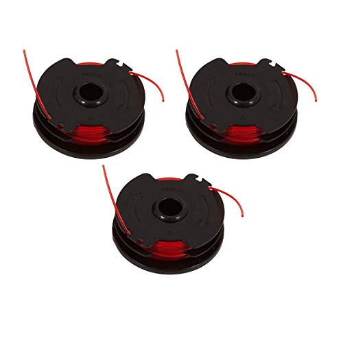 Fadenspule 3er Pack, Ersatzspulen mit jeweils 2 x 3 m Faden für Grizzly Rasentrimmer ERT 450-20 von Grizzly
