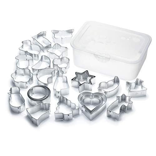 Ausstechformen Set in der Box - 25 Ausstecher für Kekse Plätzchen - Weihnachten - Verschiedene Formen und Motive Ausstechformen Set in der Box - 25 Ausstecher für Kekse Plätzchen - Weihnachten - Verschiedene Formen und Motive von Grizzly