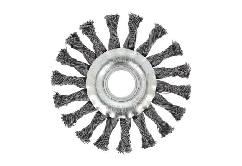 Grizzly Scheibenbürste Drahtbürste für Winkelschleifer, Bürstenaufsatz mit Ø 115 mm, 1-St. von Grizzly