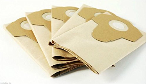 Parkside LIDL Nass Trocken Sauger PNTS 1500 B2 - IAN 72080 - Zubehör Ersatzteile Staubsaugerbeutel Nassfilter Staubsaugerdüse Universalbürste etc. (5 er Pack Staubsaugerbeutel braun) von Grizzly