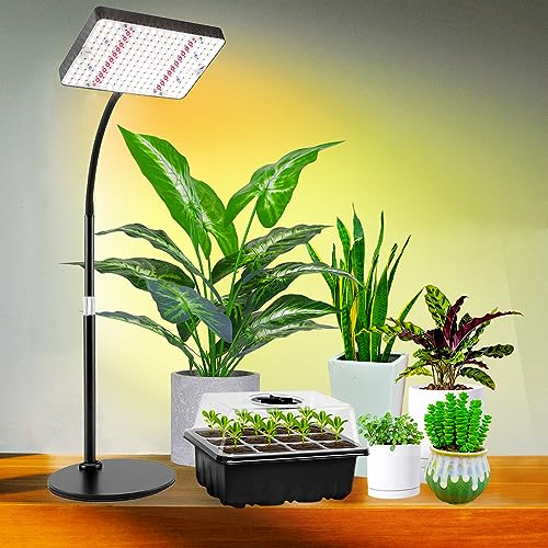 Pflanzenlampe LED Vollspektrum, UV-IR Vollspektrum Pflanzenlicht für Zimmerpflanzen, Pflanzenleuchte LED 200W, Grow Lampe LED 208 LEDs, Wachstumslampe für Pflanzen, Daisy Chain, On/Off Schalter von GroCruiser