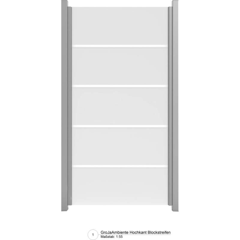 GroJa Ambiente Senkrecht 120 Blockstreifen 120 cm x 180 cm x 0,8 cm von GroJa