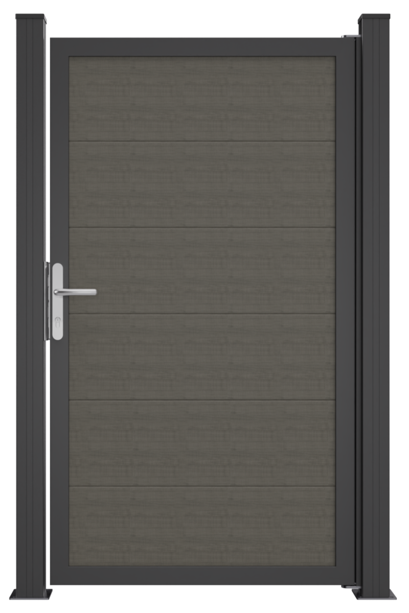 GroJa BasicLine Nova Monument Oak Tor 1-flg. max. 150 x 180 cm Alu-Rahmen DB 703, Uni.-DIN GroJa BasicLine Nova Monument Oak Tor 1-flg. max. 150 x 180 cm Alu-Rahmen DB 703, Uni.-DIN von GroJa