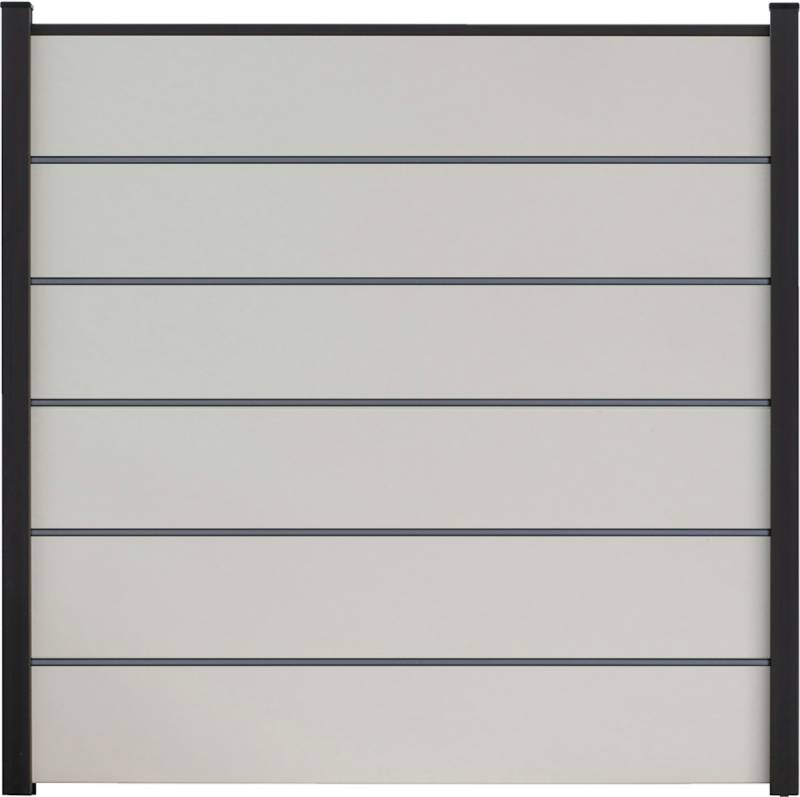 GroJa BasicLine PVC Stecksystem Bausatz 180 x 180 cm Premium anthrazitgrau von GroJa