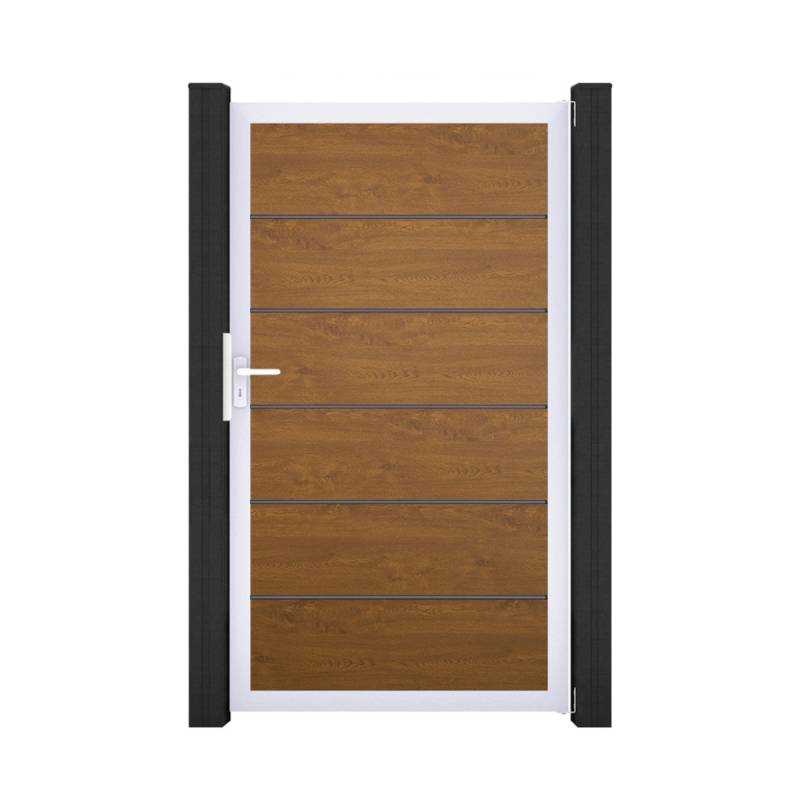 GroJa BasicLine PVC Stecksystem Premium Universal Einzeltor mit Alurahmen golden_oak GroJa BasicLine PVC Stecksystem Premium Universal Einzeltor mit Alurahmen golden_oak von GroJa