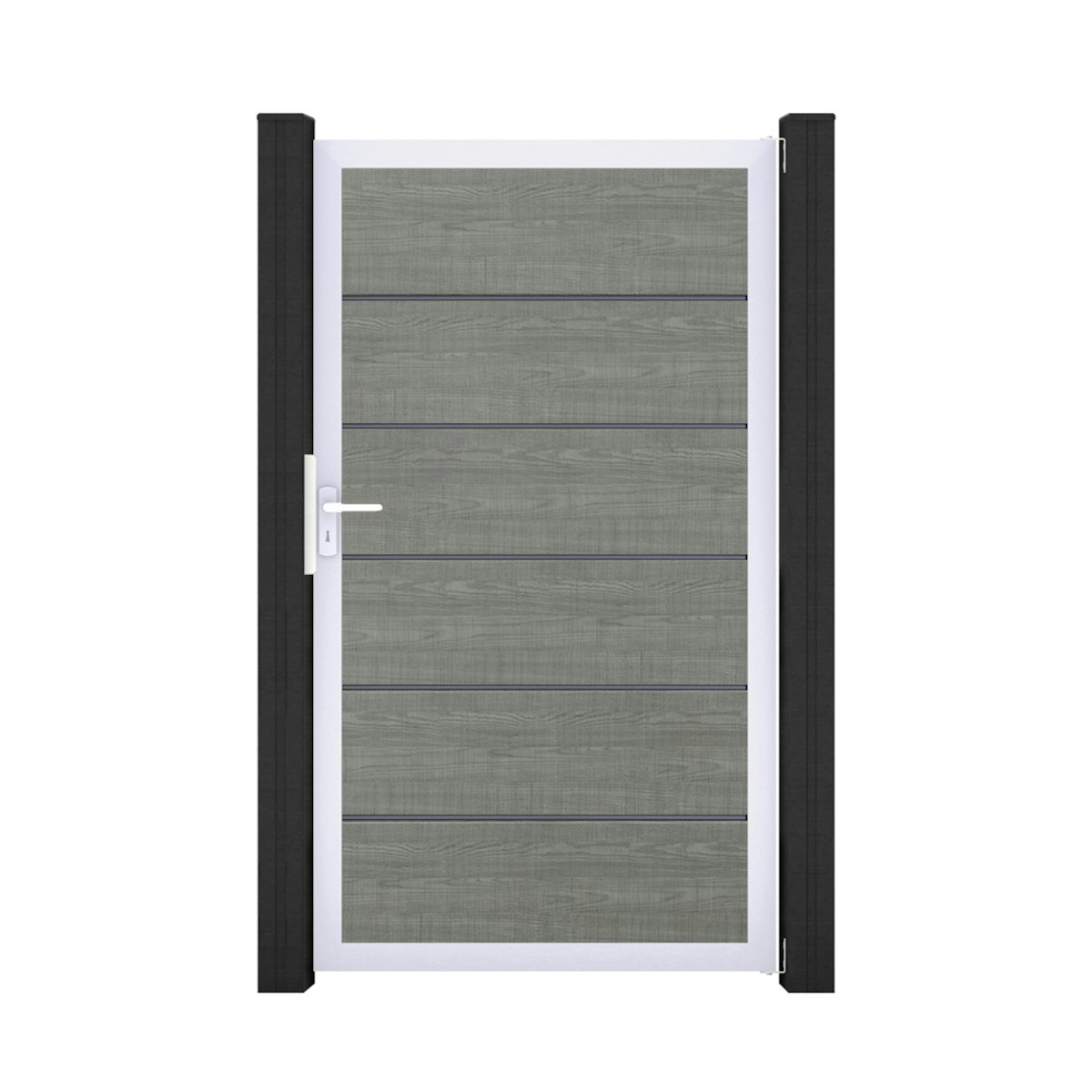 GroJa BasicLine PVC Stecksystem Premium Universal Einzeltor mit Alurahmen grey_ash_cut GroJa BasicLine PVC Stecksystem Premium Universal Einzeltor mit Alurahmen grey_ash_cut von GroJa