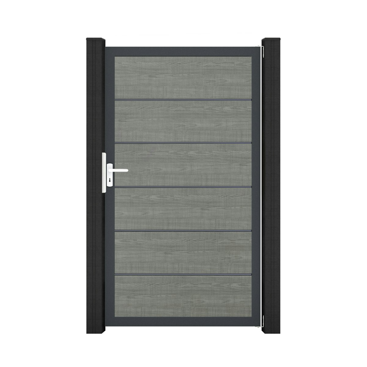 GroJa BasicLine PVC Stecksystem Premium Universal Einzeltor mit Anthrazitrahmen grey_ash_cut GroJa BasicLine PVC Stecksystem Premium Universal Einzeltor mit Anthrazitrahmen grey_ash_cut von GroJa