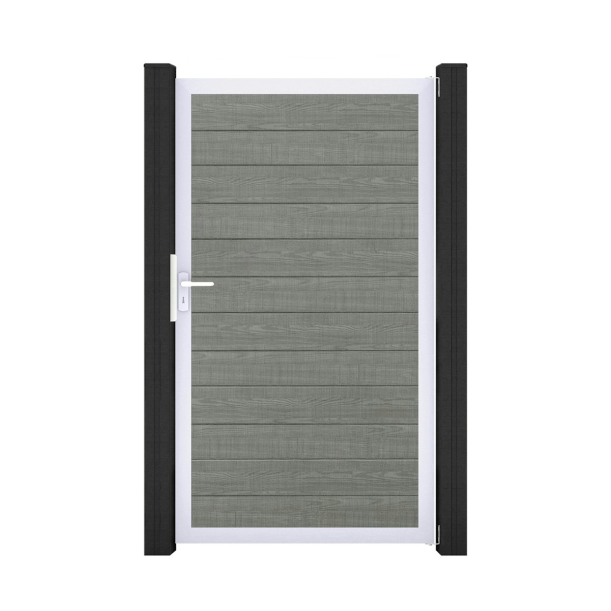 GroJa BasicLine PVC Stecksystem schmal Universal Einzeltor mit Alurahmen grey_ash_cut GroJa BasicLine PVC Stecksystem schmal Universal Einzeltor mit Alurahmen grey_ash_cut von GroJa