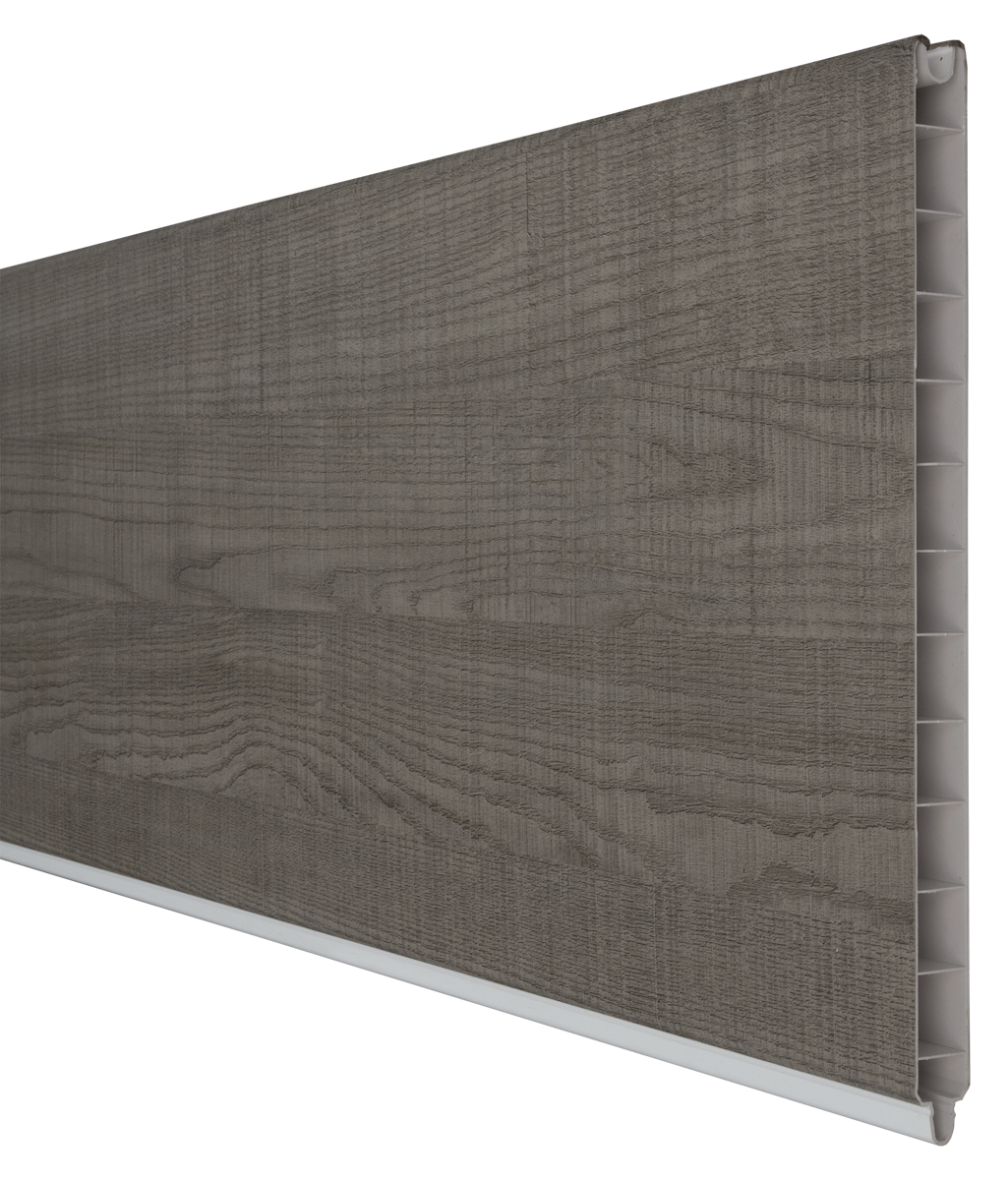 GroJa BasicLine Stecksystem Einzelprofil 180 x 30 x 1,9 cm Grey Ash Cut von GroJa