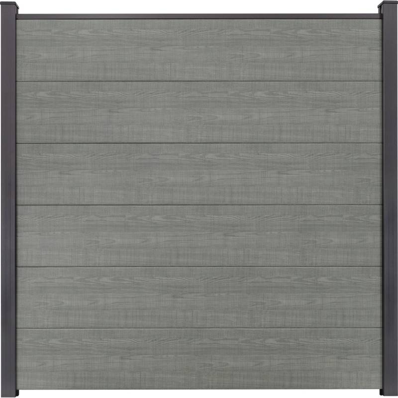 GroJa BasicLine Stecksystem Komplettset 180 x 180 cm Grey Ash Cut Grau von GroJa