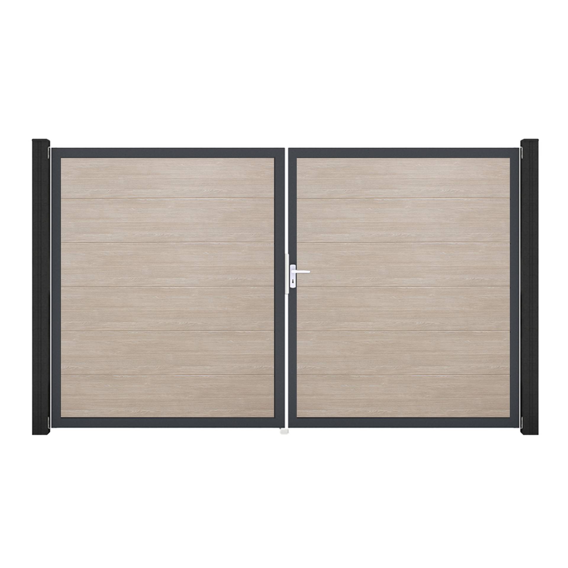 GroJa Doppeltor 'BasicLine' DIN rechts Eichefarben hell/anthrazit 300 x 180 cm GroJa Doppeltor 'BasicLine' DIN rechts Eichefarben hell/anthrazit 300 x 180 cm von GroJa