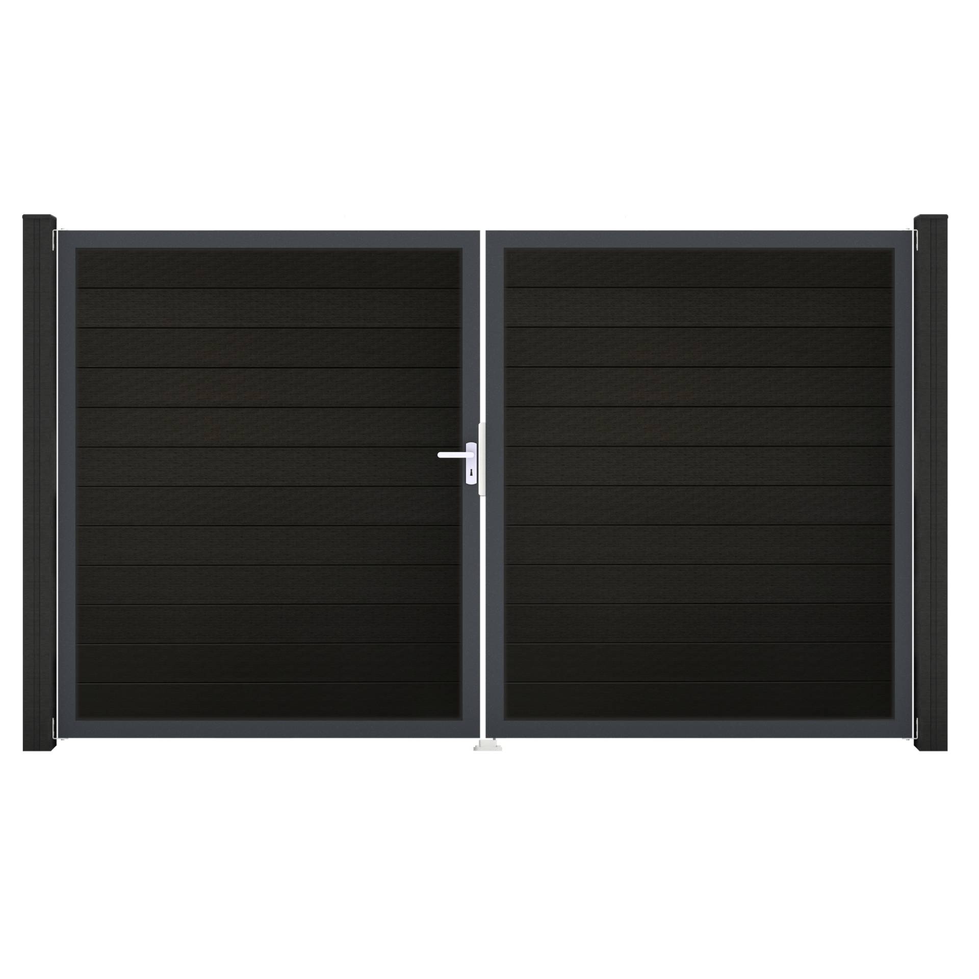 GroJa Doppeltor 'Solid' BPC/Aluminium DIN links schwarz/anthrazit 300 x 180 cm GroJa Doppeltor 'Solid' BPC/Aluminium DIN links schwarz/anthrazit 300 x 180 cm von GroJa