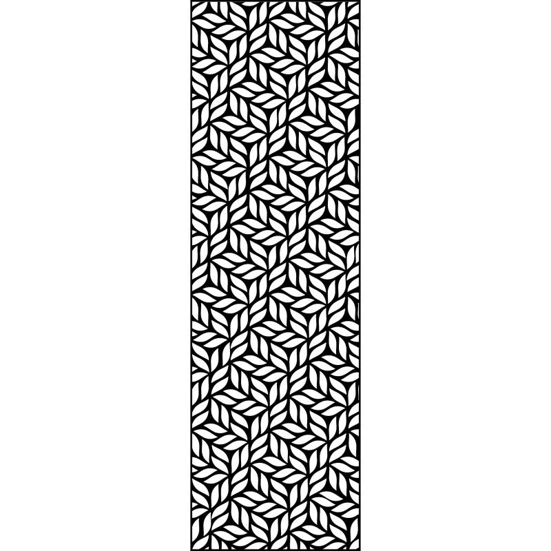 GroJa Einzelprofil Designelement 'Leafs XL' Aluminium anthrazit 60 x 180 cm von GroJa