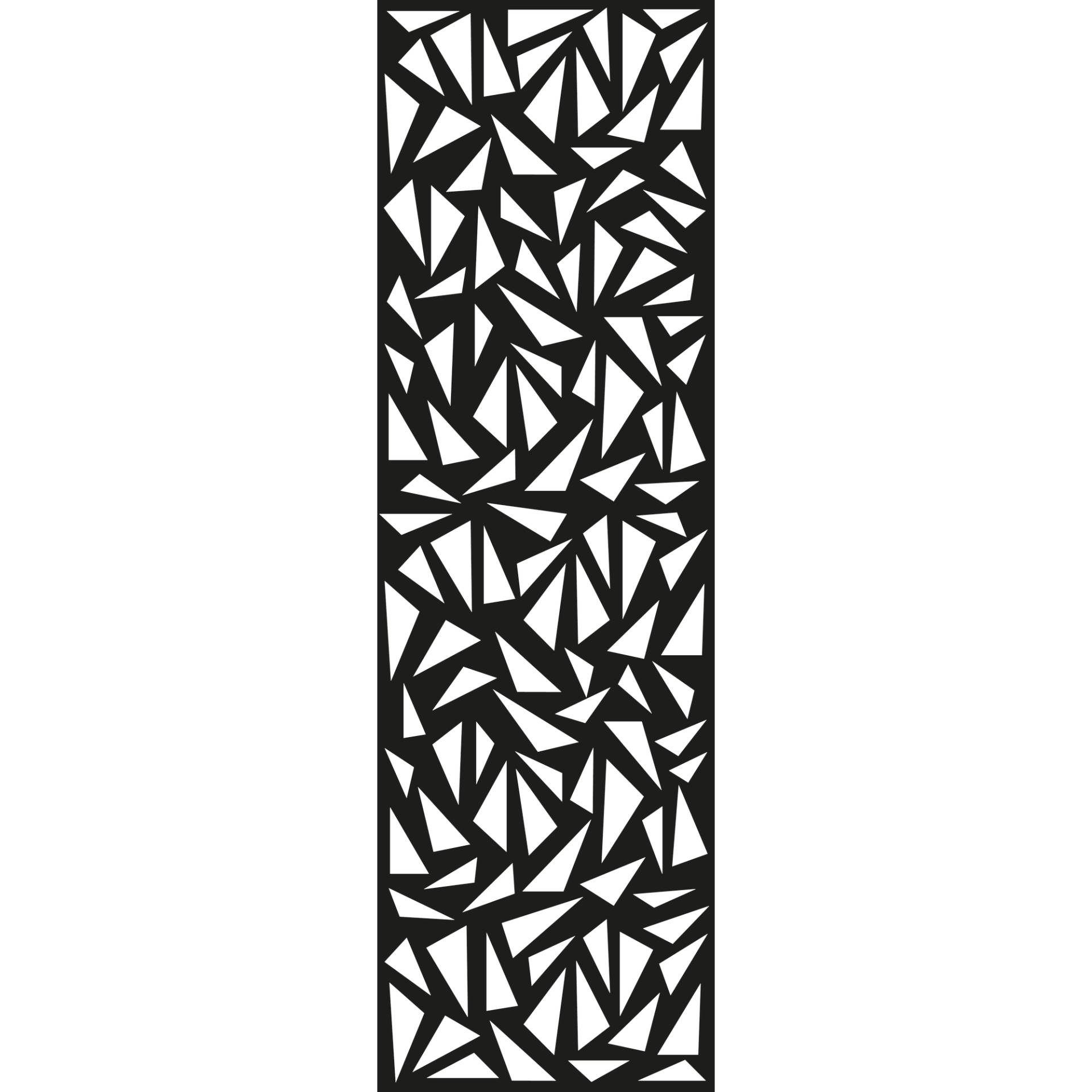 GroJa Einzelprofil Designelement 'Triangle XL' Aluminium anthrazit 60 x 180 cm von GroJa