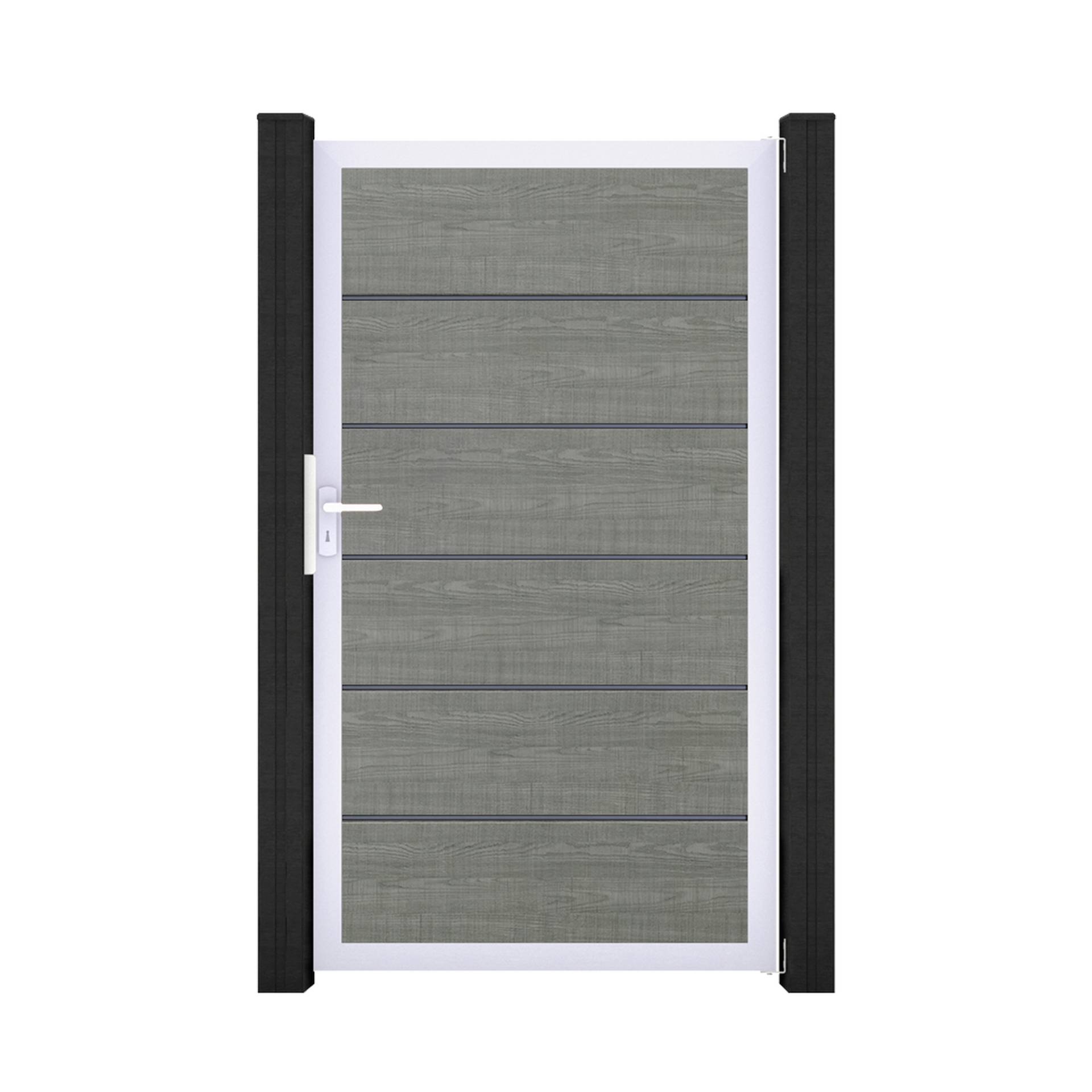 GroJa Einzeltor 'BasicLine Premium' Universal DIN grau/silber 100 x 180 cm GroJa Einzeltor 'BasicLine Premium' Universal DIN grau/silber 100 x 180 cm von GroJa
