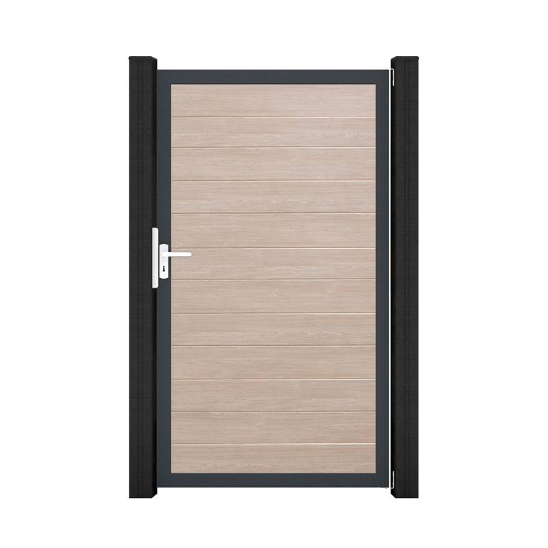 GroJa Einzeltor 'BasicLine' Universal DIN Eichefarben hell/anthrazit 100 x 180 cm von GroJa