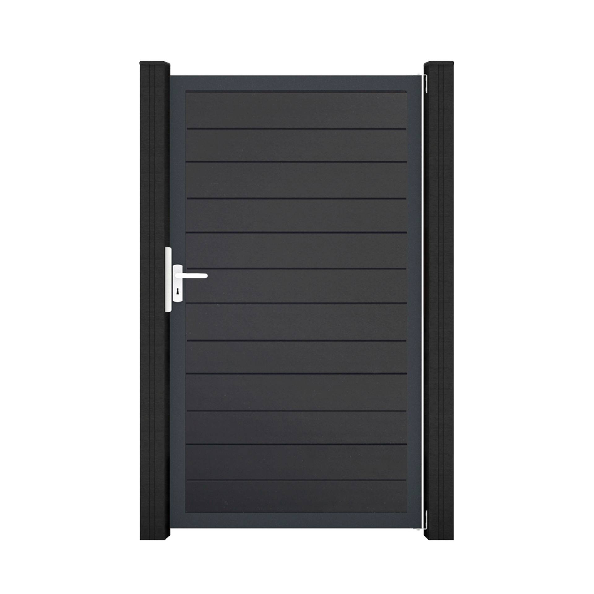 GroJa Einzeltor 'BasicLine' Universal DIN anthrazit/anthrazit 100 x 180 cm von GroJa